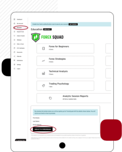Education Tab Forex Squad