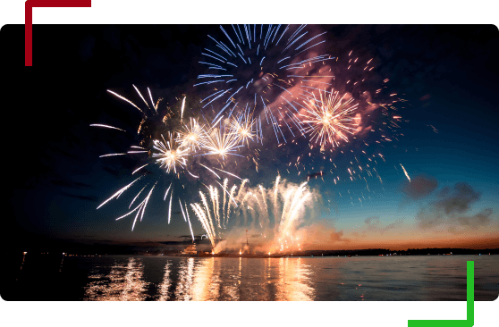 Fireworks in the sky. ECN Broker - 1:500 Leverage on Cryptos & Forex | OspreyFx 